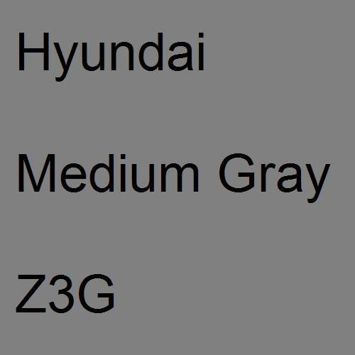 Hyundai, Medium Gray, Z3G.